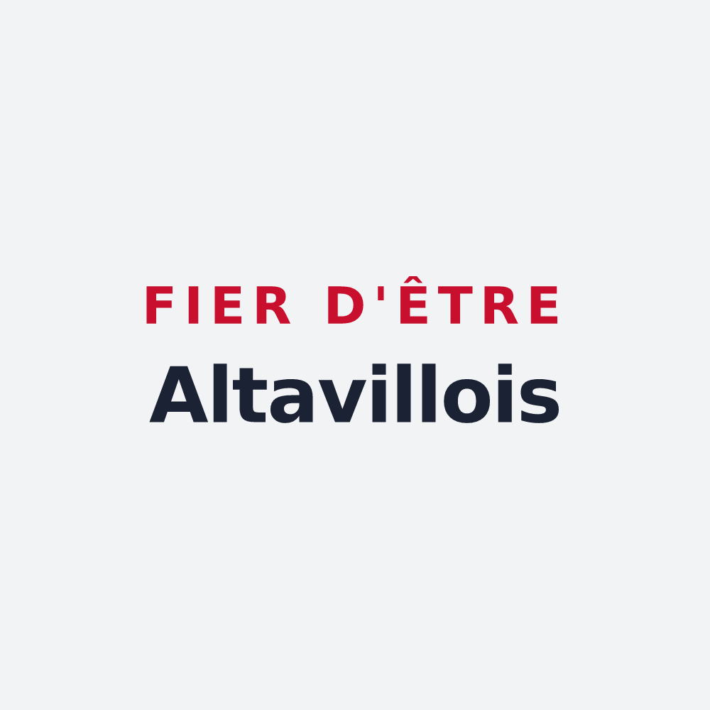 Poster « Fier d'être Altavillois » — design pour Hautvillers