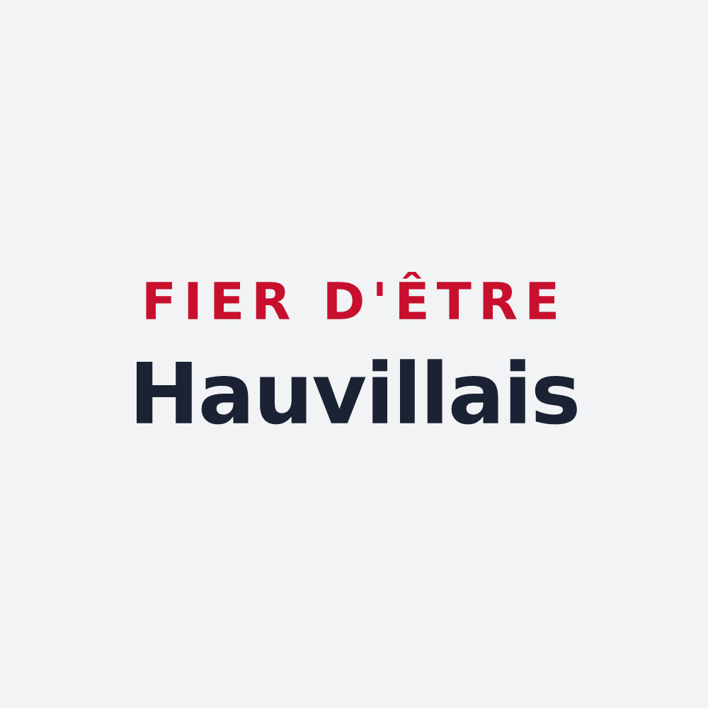 Poster « Fier d'être Hauvillais » — design pour Hauville