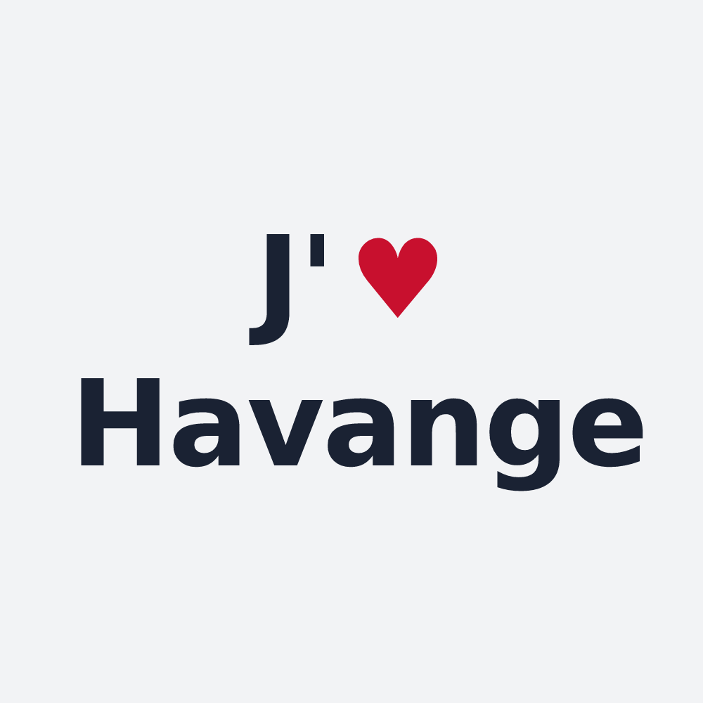 Poster personnalisé Havange — design J'aime Havange