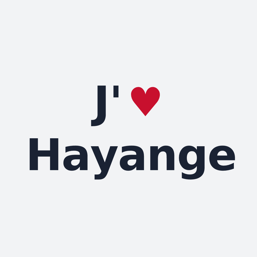 Poster personnalisé Hayange — design J'aime Hayange
