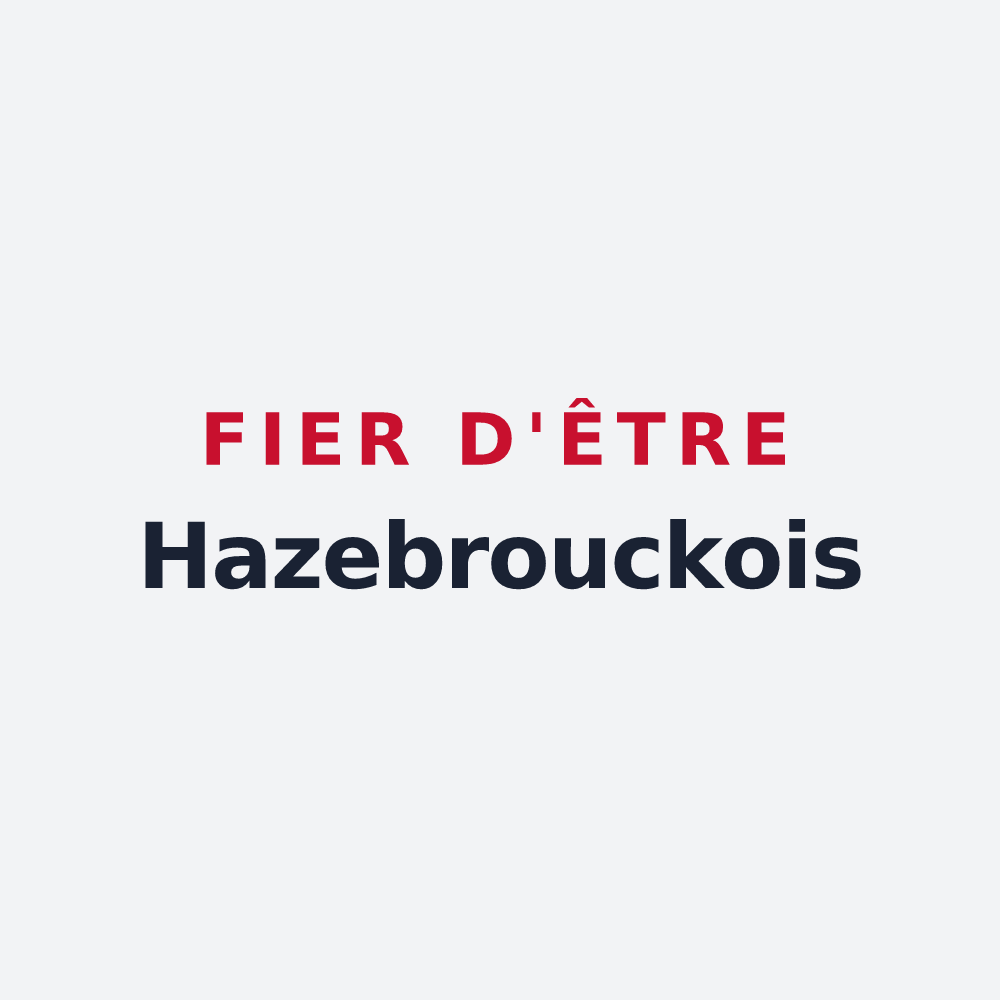 Poster « Fier d'être Hazebrouckois » — design pour Hazebrouck