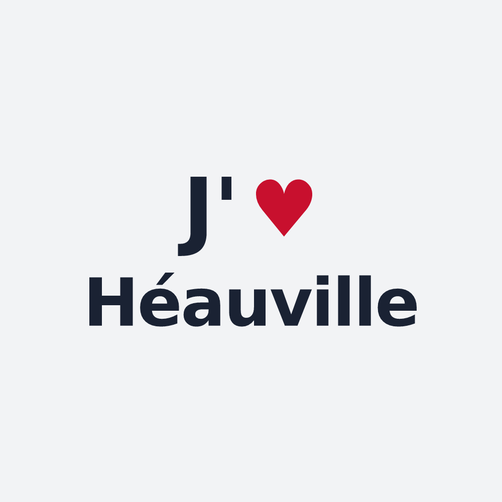 Poster personnalisé Héauville — design J'aime Héauville