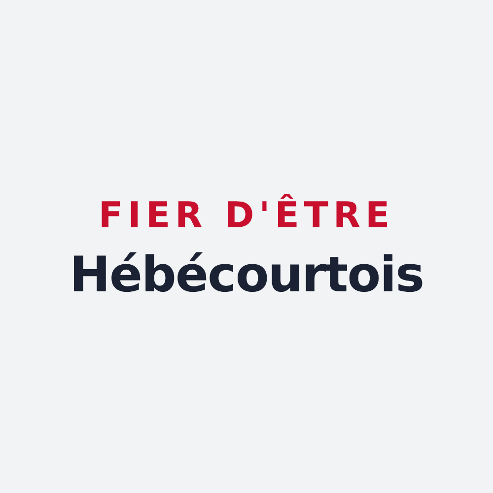 Poster « Fier d'être Hébécourtois » — design pour Hébécourt