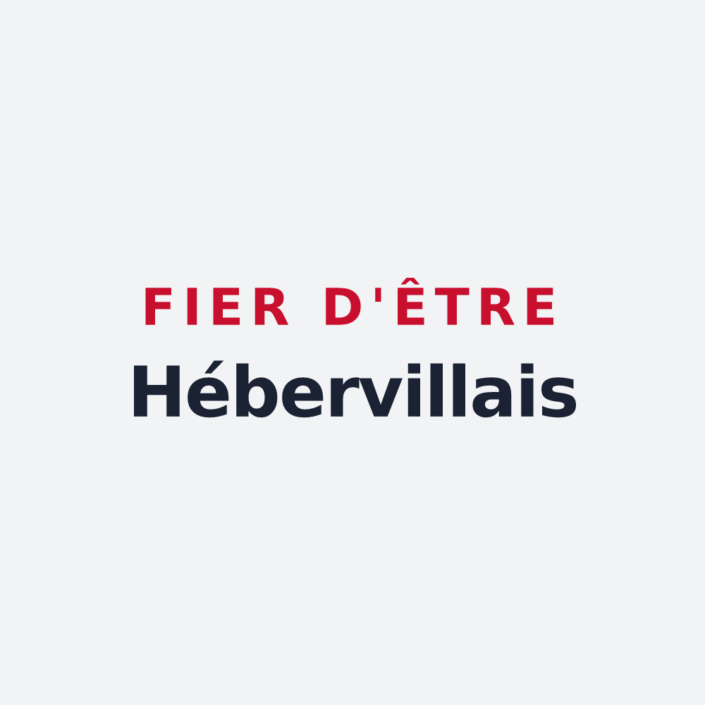 Poster « Fier d'être Hébervillais » — design pour Héberville