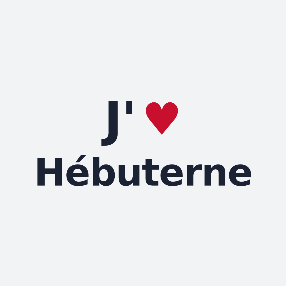 Poster personnalisé Hébuterne — design J'aime Hébuterne