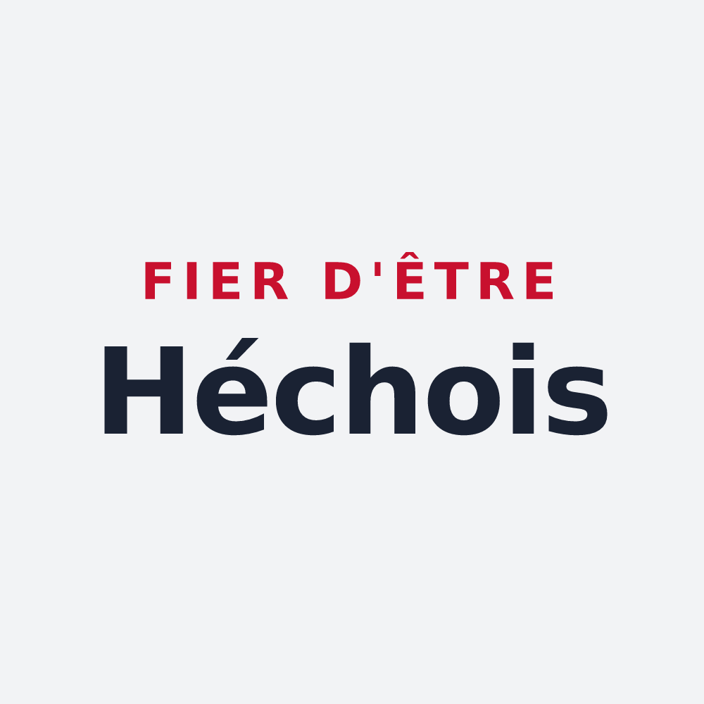 Poster « Fier d'être Héchois » — design pour Hèches