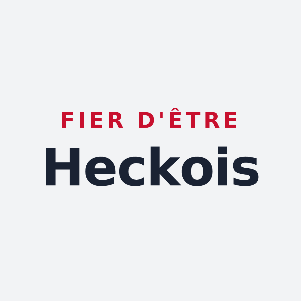 Poster « Fier d'être Heckois » — design pour Hecken