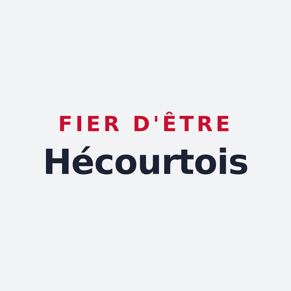 Poster « Fier d'être Hécourtois » — design pour Hécourt