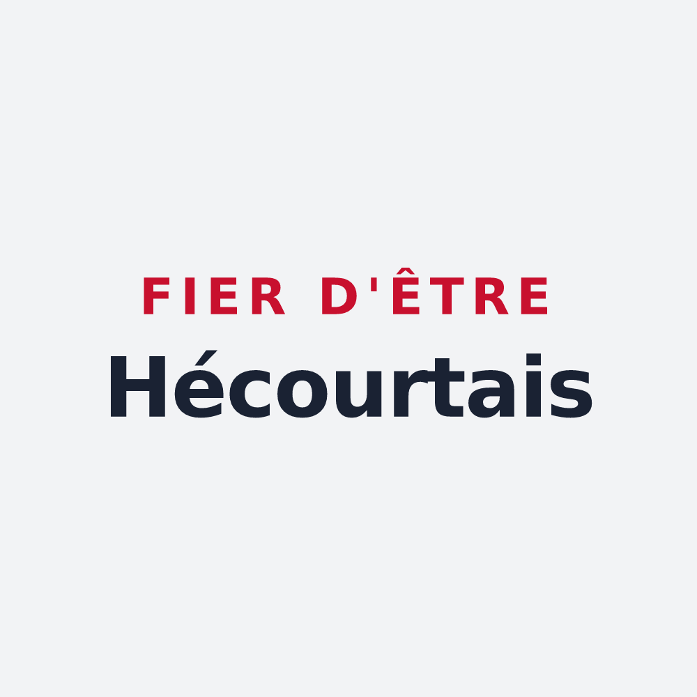 Poster « Fier d'être Hécourtais » — design pour Hécourt