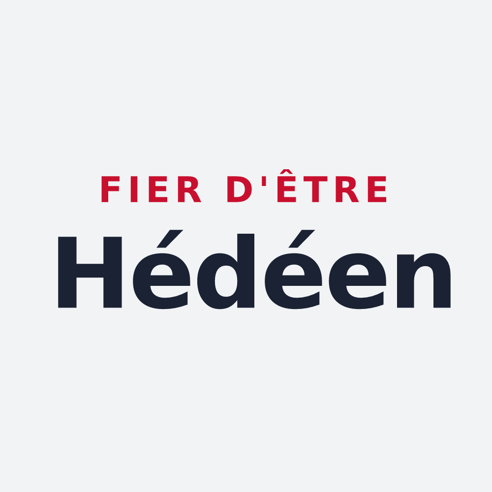 Poster « Fier d'être Hédéen » — design pour Hédé-Bazouges