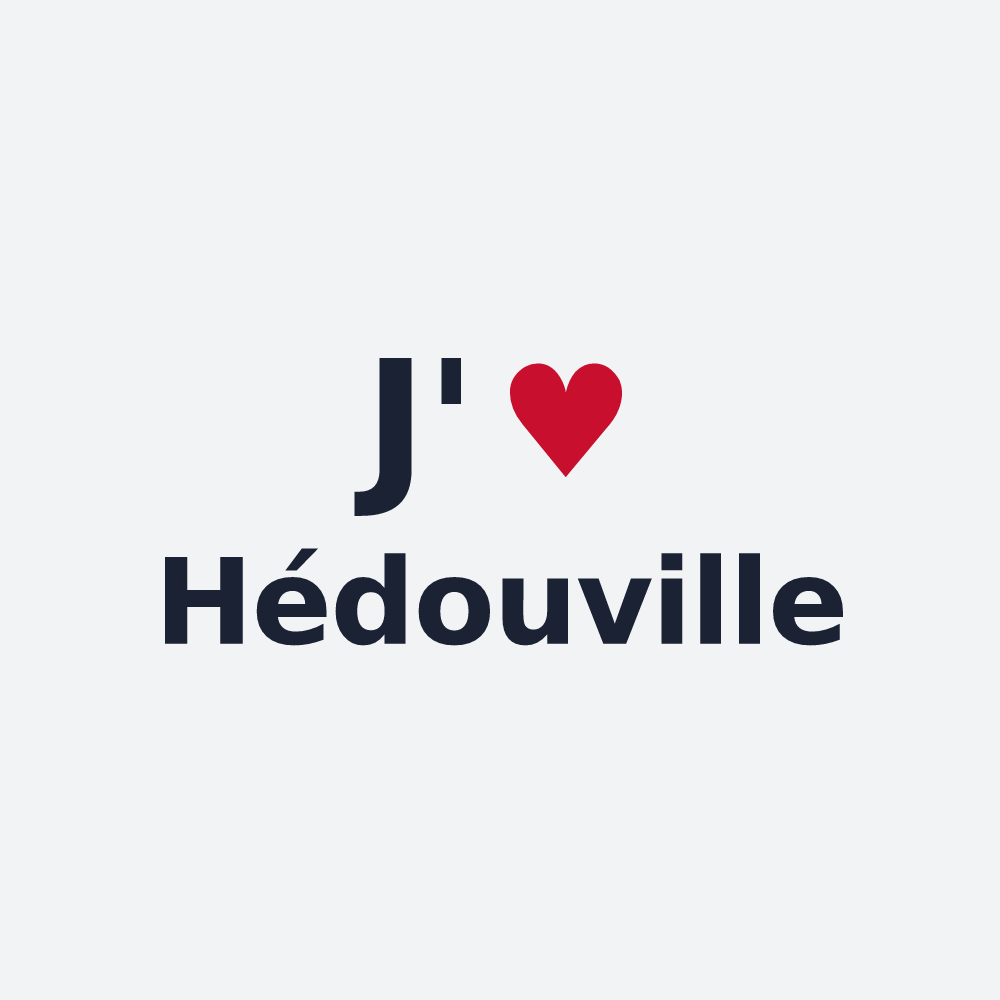 Poster personnalisé Hédouville — design J'aime Hédouville
