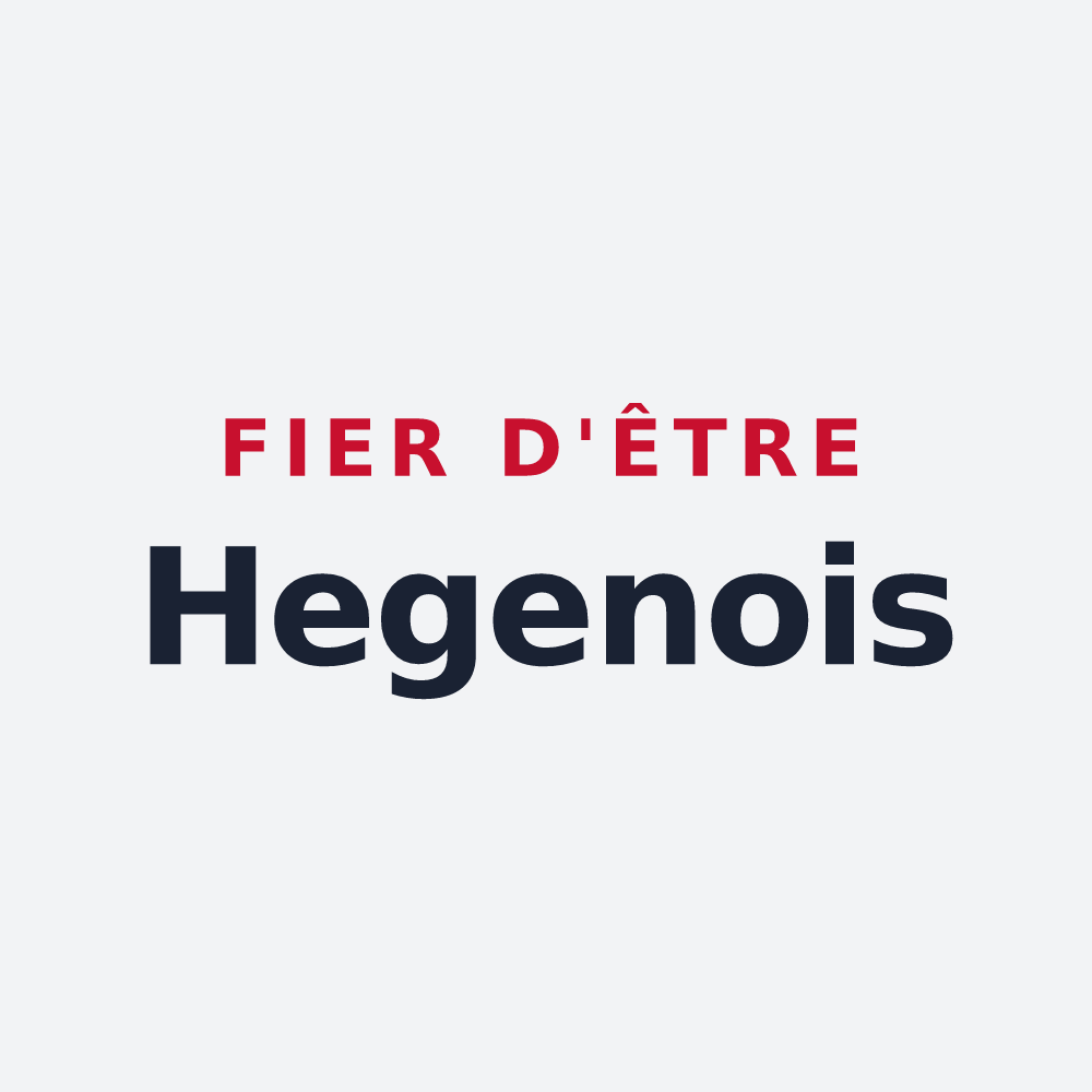 Poster « Fier d'être Hegenois » — design pour Hegeney
