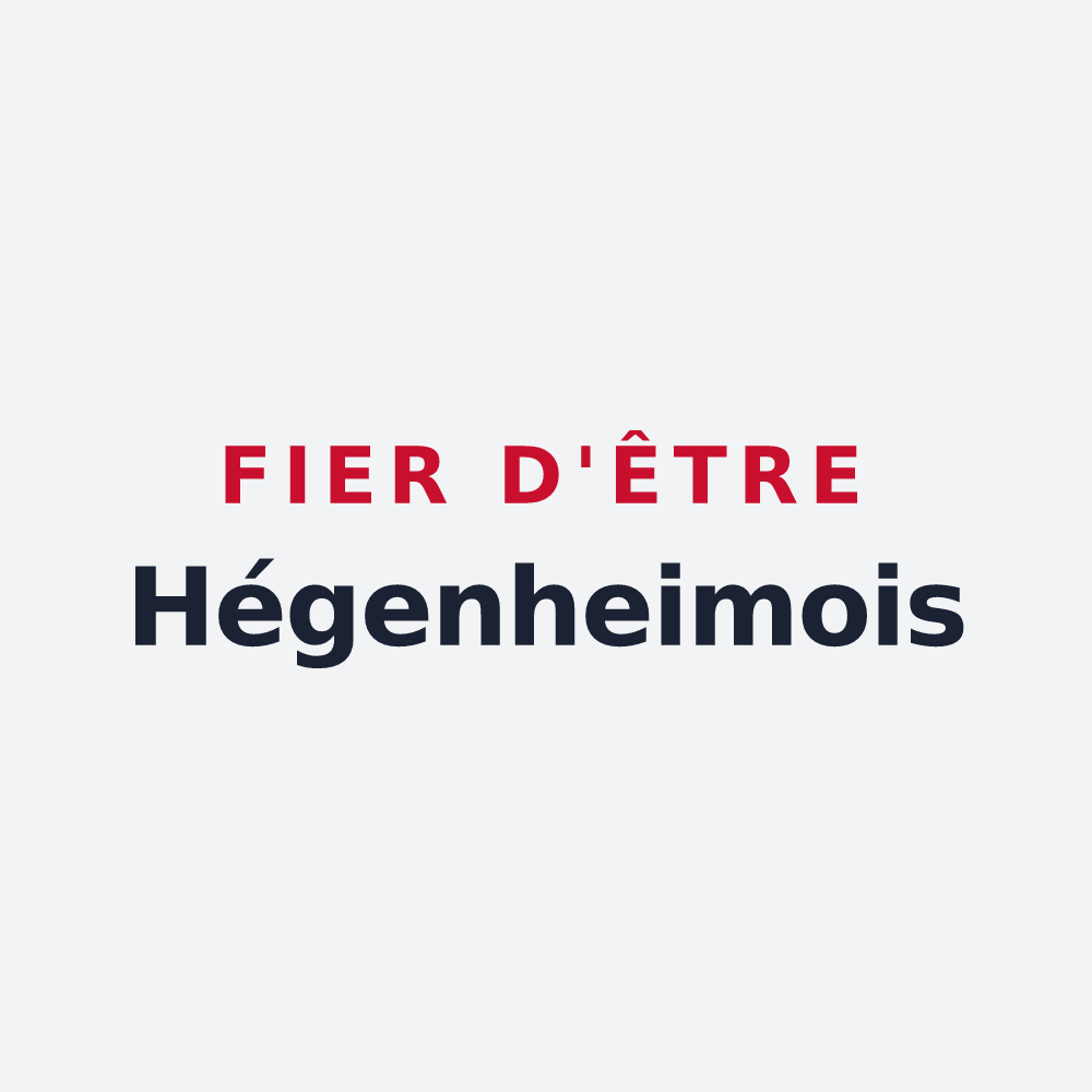Poster « Fier d'être Hégenheimois » — design pour Hégenheim