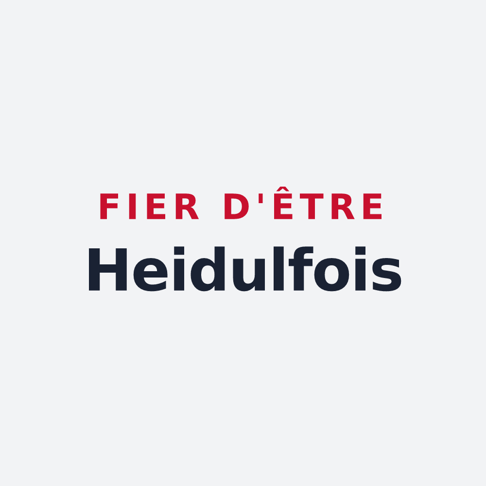 Poster « Fier d'être Heidulfois » — design pour Heidolsheim