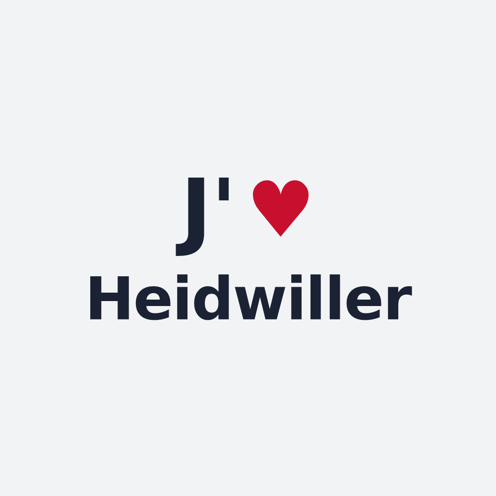Poster personnalisé Heidwiller — design J'aime Heidwiller