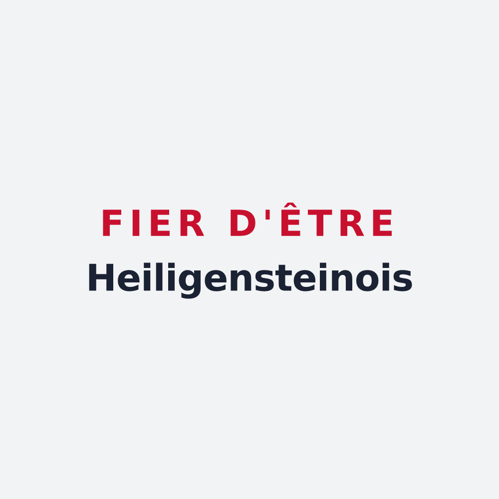 Poster « Fier d'être Heiligensteinois » — design pour Heiligenstein