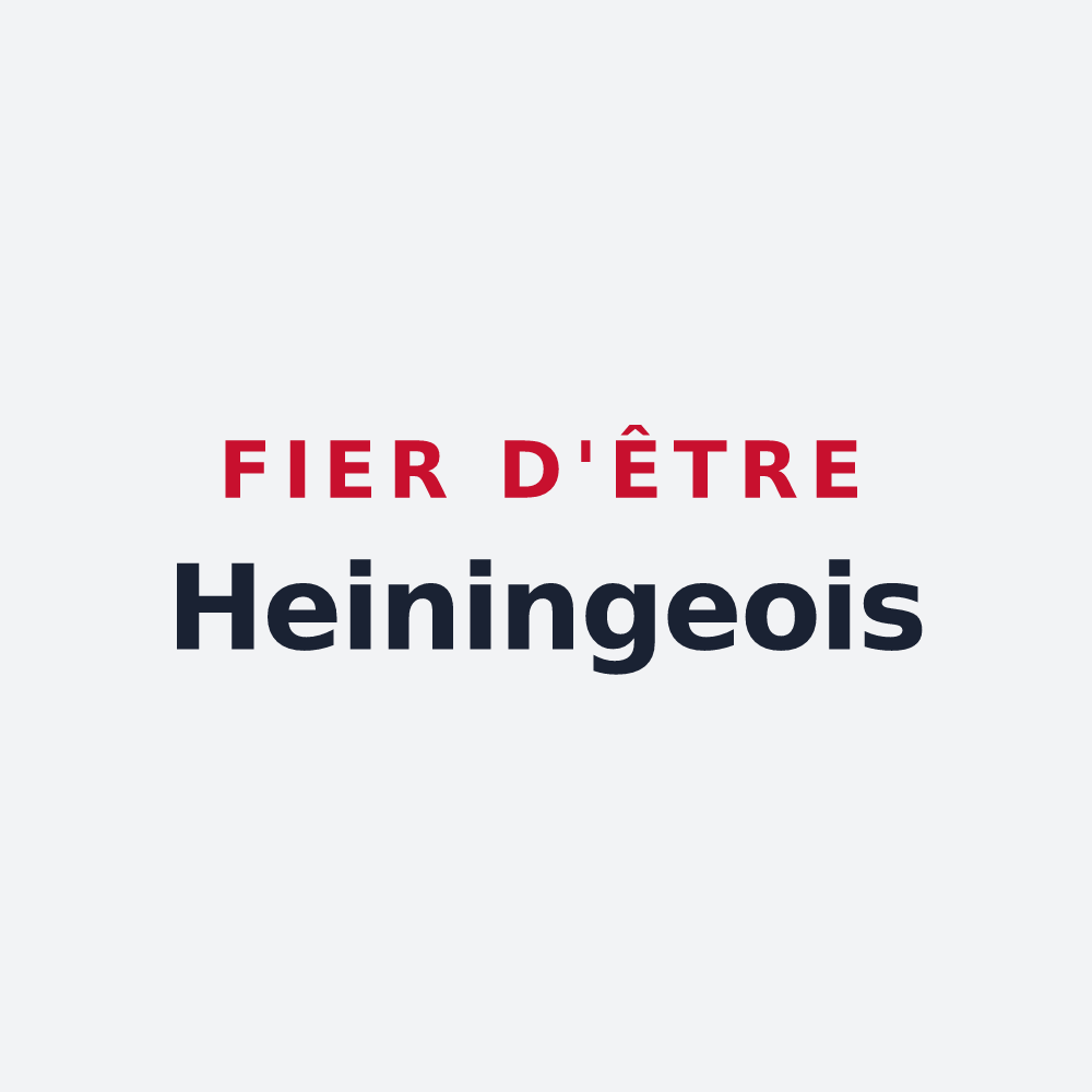 Poster « Fier d'être Heiningeois » — design pour Heining-lès-Bouzonville