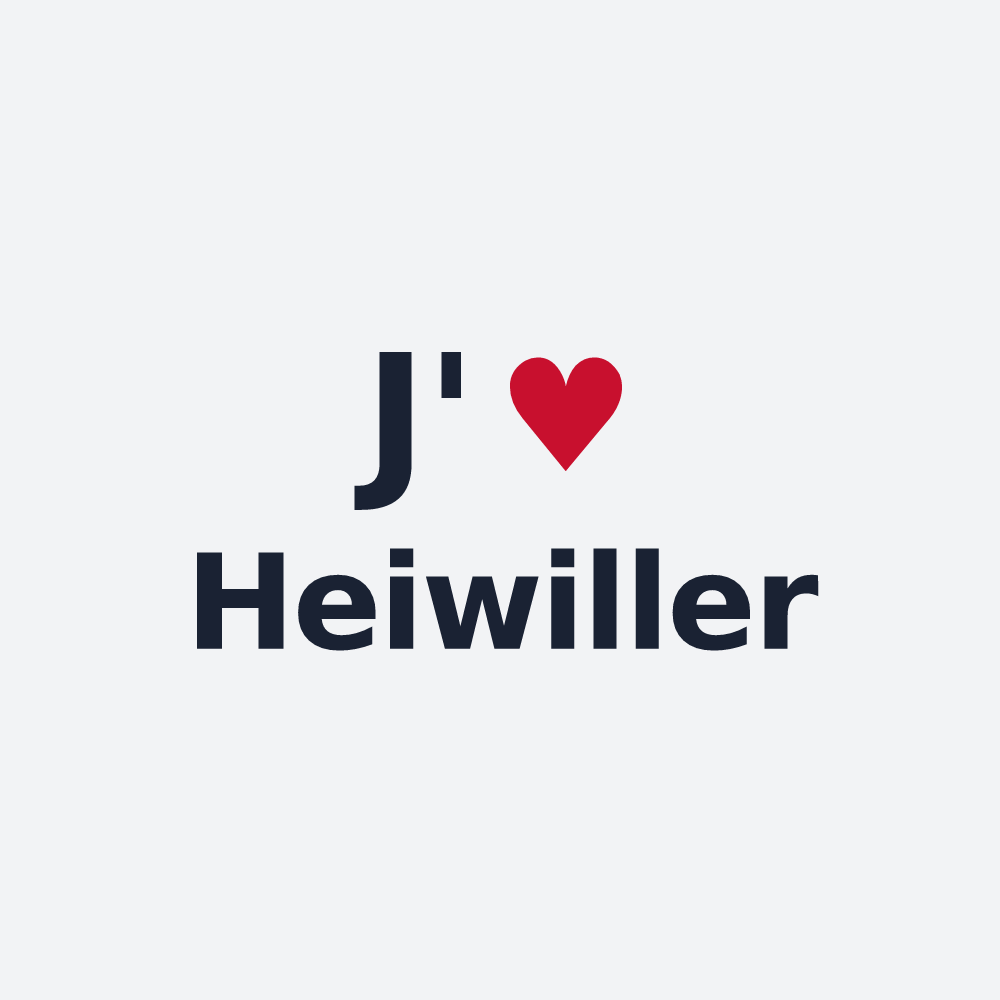 Poster personnalisé Heiwiller — design J'aime Heiwiller