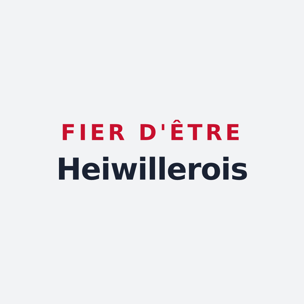 Poster « Fier d'être Heiwillerois » — design pour Heiwiller