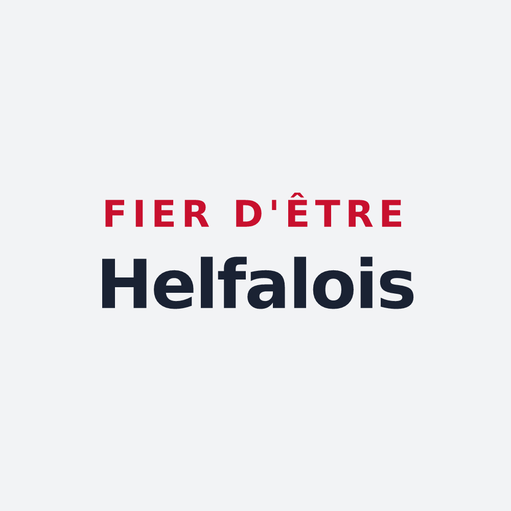 Poster « Fier d'être Helfalois » — design pour Helfaut