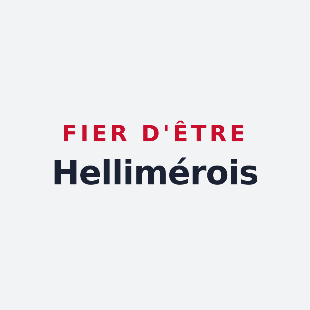 Poster « Fier d'être Hellimérois » — design pour Hellimer
