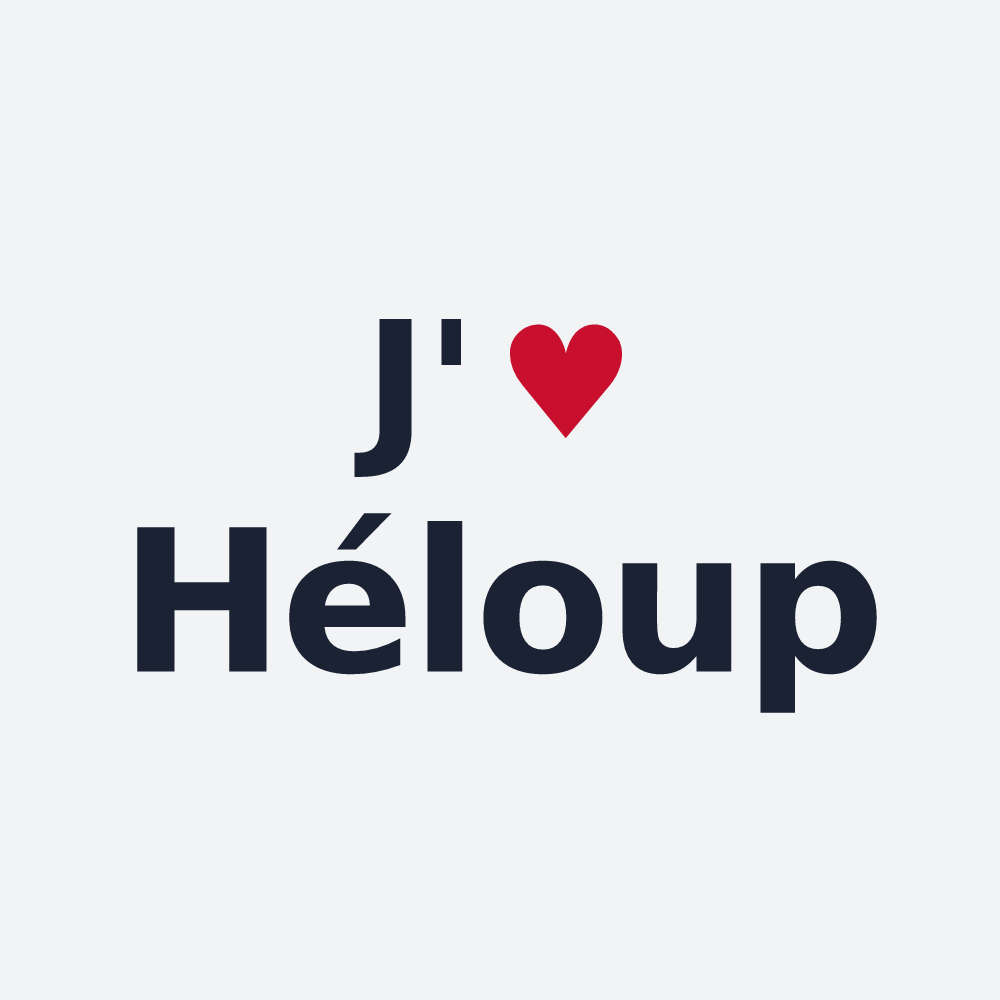 Poster personnalisé Héloup — design J'aime Héloup