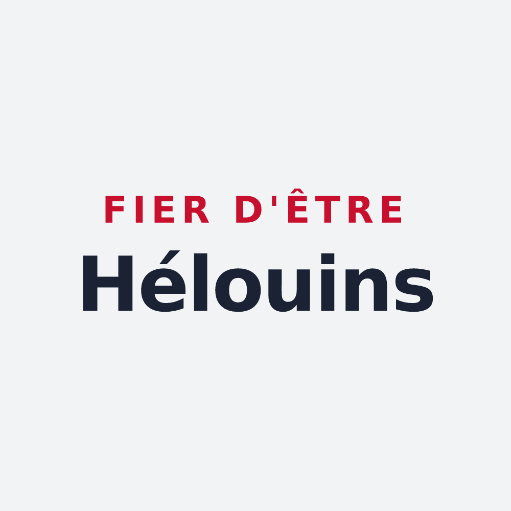 Poster « Fier d'être Hélouins » — design pour Héloup