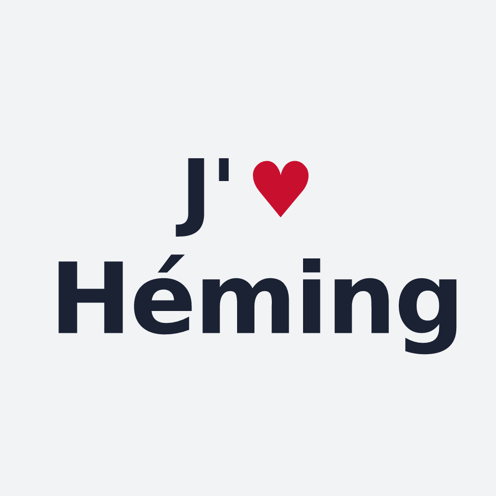 Poster personnalisé Héming — design J'aime Héming