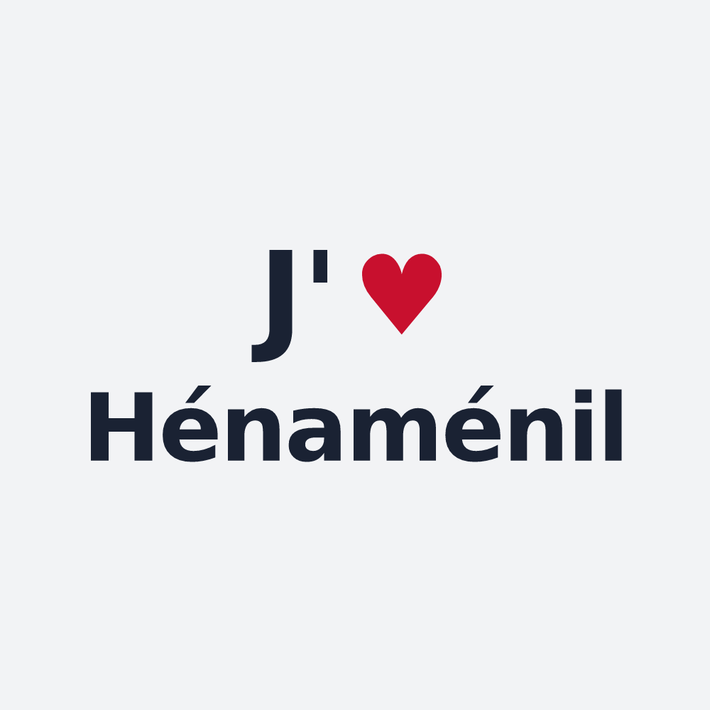 Poster personnalisé Hénaménil — design J'aime Hénaménil