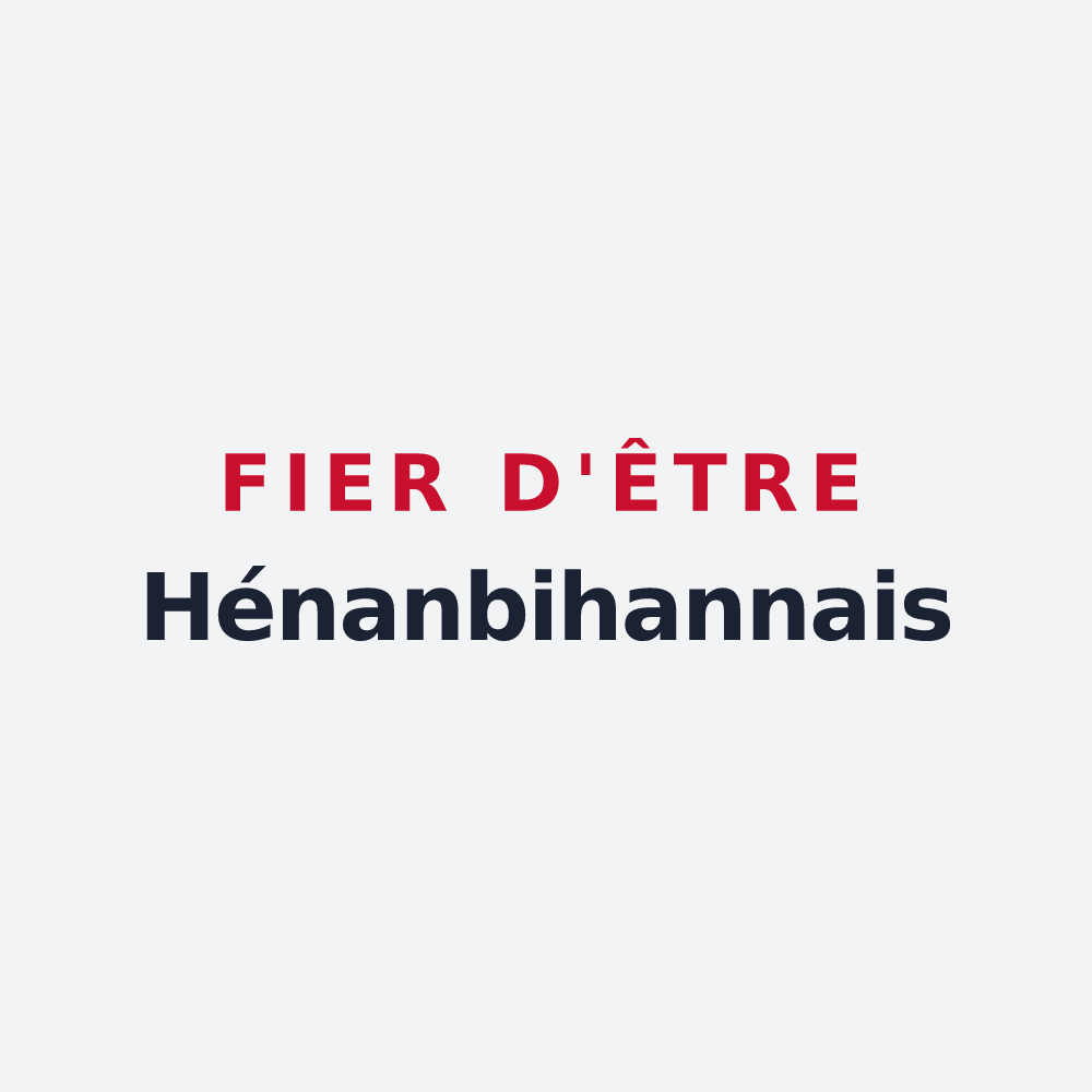 Poster « Fier d'être Hénanbihannais » — design pour Hénanbihen
