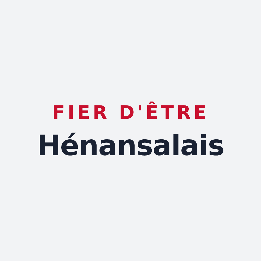 Poster « Fier d'être Hénansalais » — design pour Hénansal