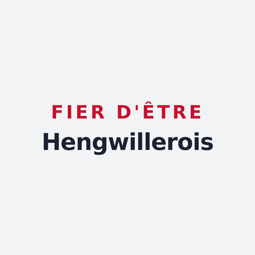Poster « Fier d'être Hengwillerois » — design pour Hengwiller
