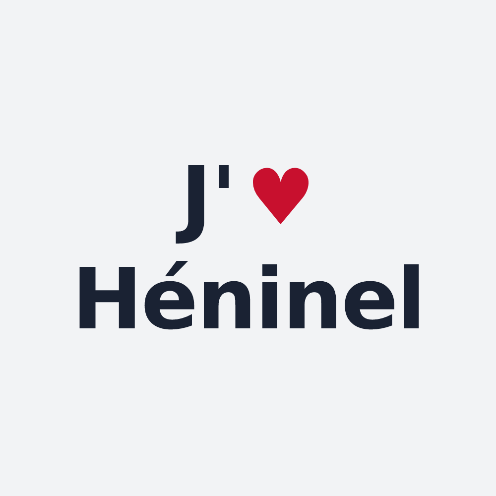 Poster personnalisé Héninel — design J'aime Héninel