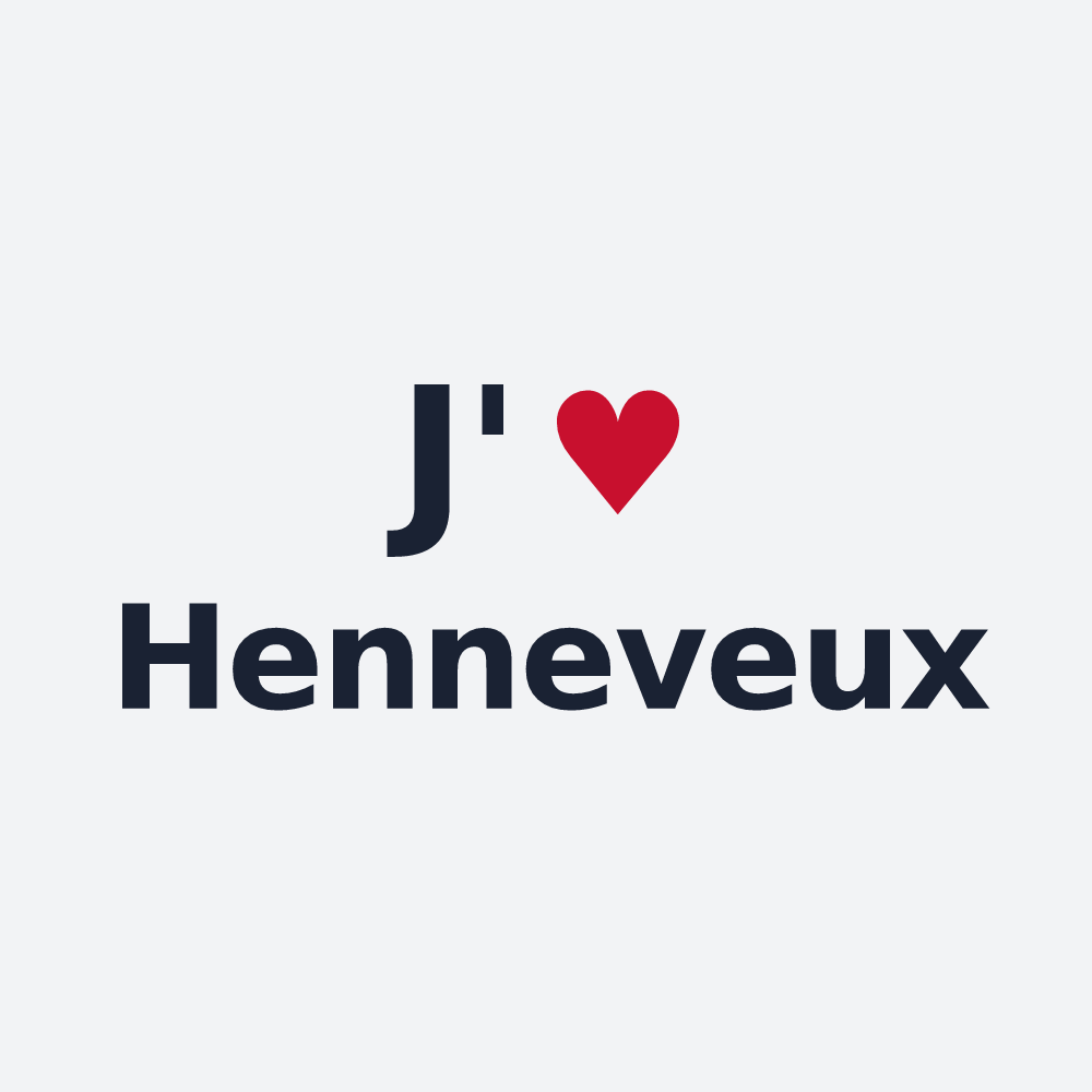 Poster personnalisé Henneveux — design J'aime Henneveux