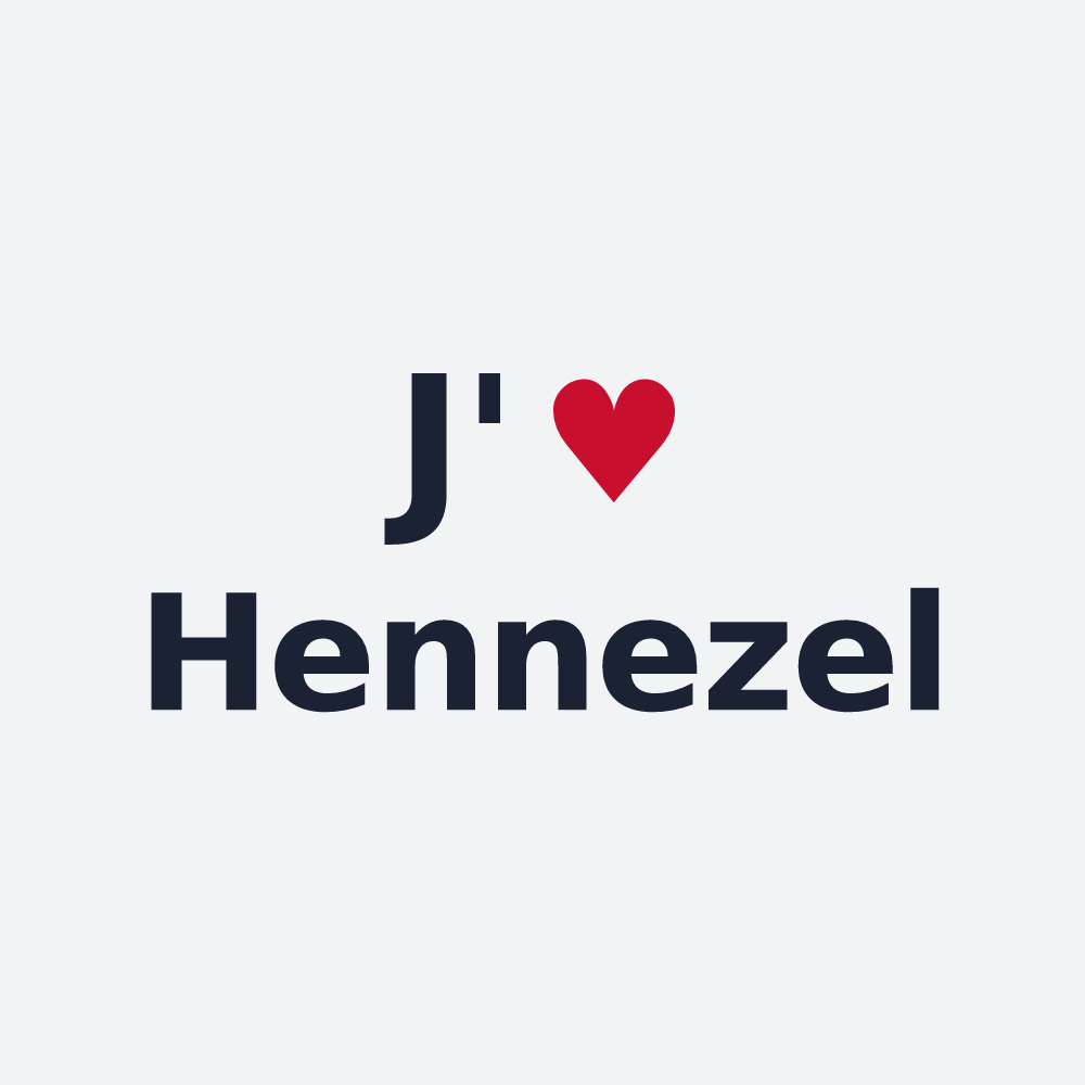Poster personnalisé Hennezel — design J'aime Hennezel