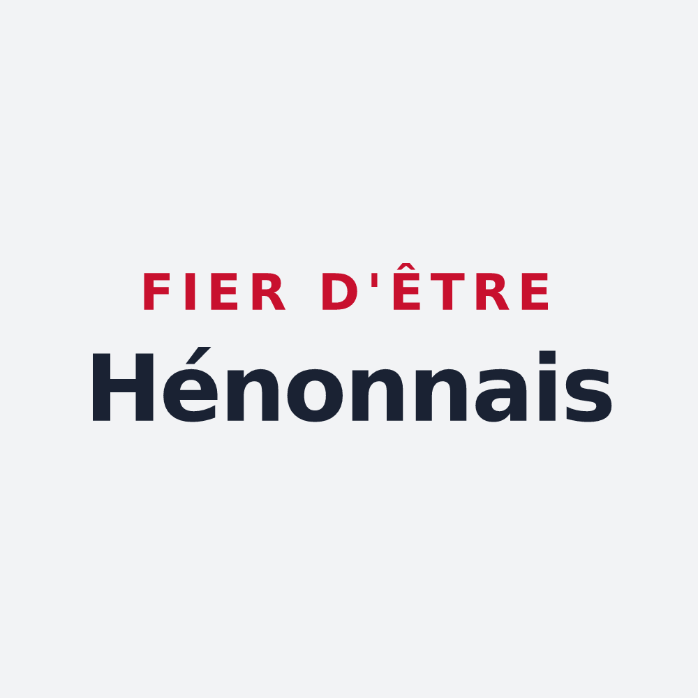 Poster « Fier d'être Hénonnais » — design pour Hénon