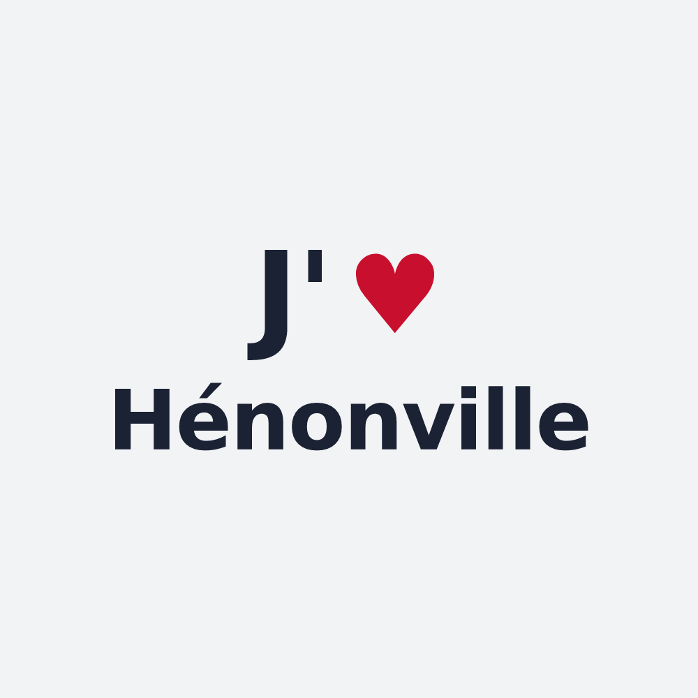 Poster personnalisé Hénonville — design J'aime Hénonville