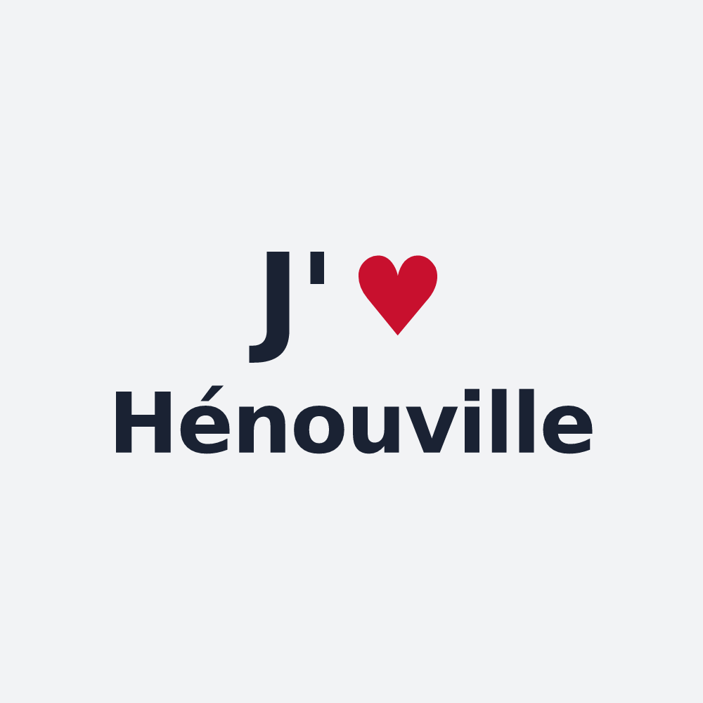 Poster personnalisé Hénouville — design J'aime Hénouville