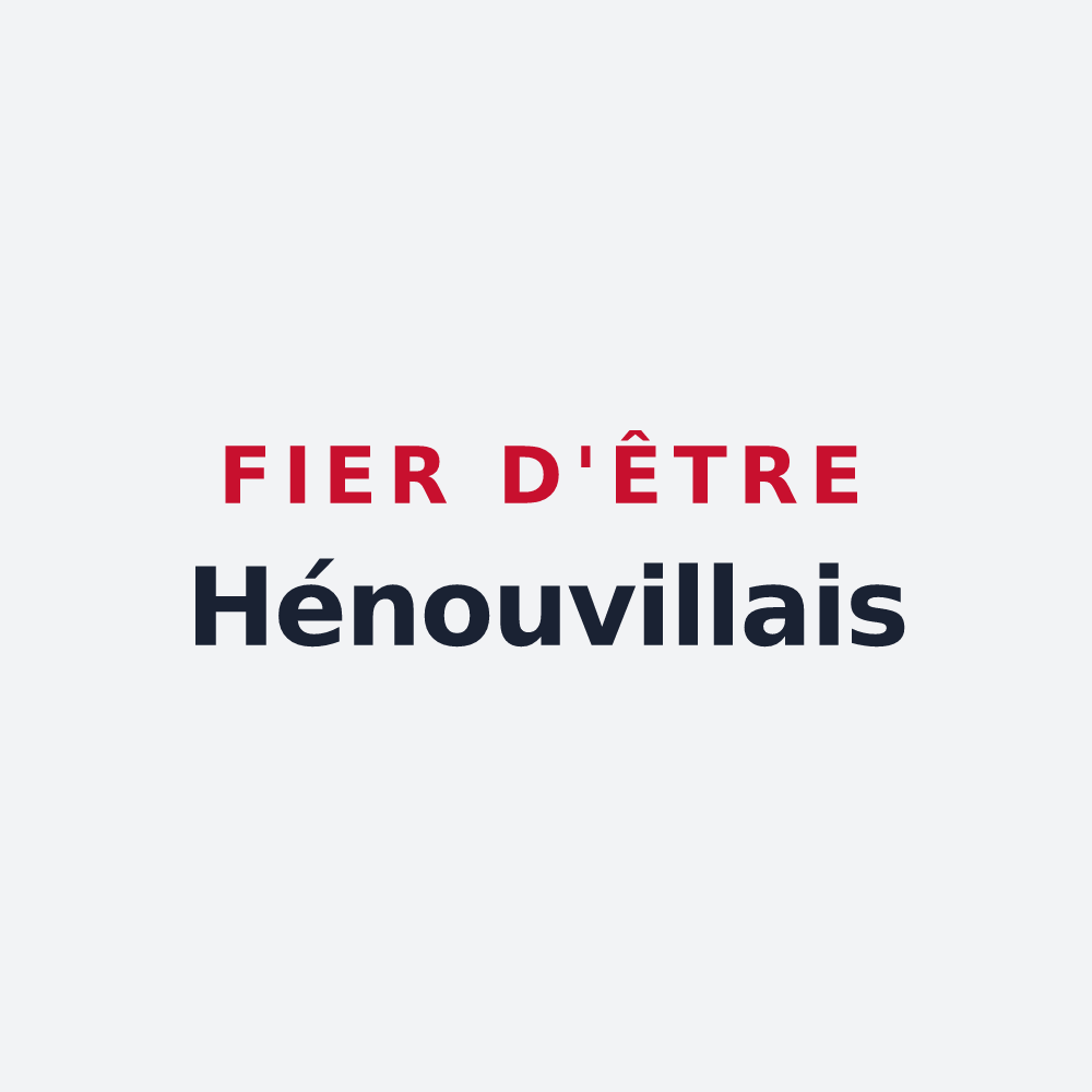 Poster « Fier d'être Hénouvillais » — design pour Hénouville