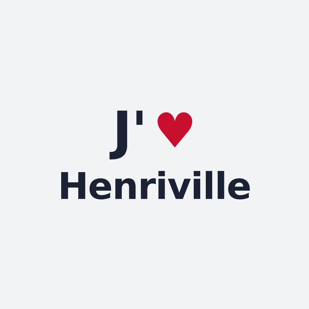 Poster personnalisé Henriville — design J'aime Henriville