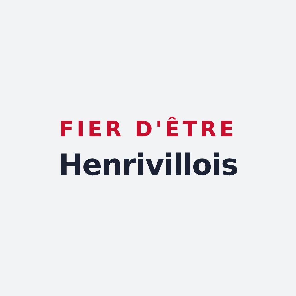 Poster « Fier d'être Henrivillois » — design pour Henriville