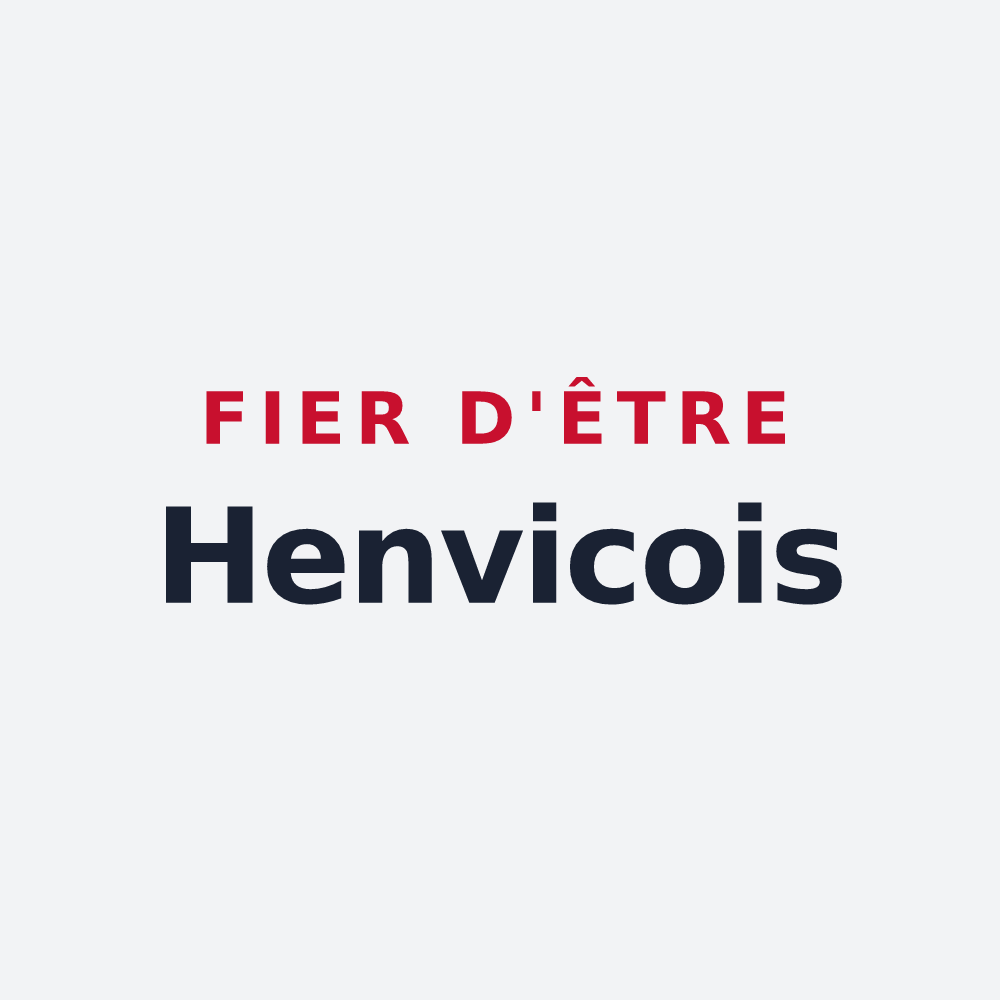 Poster « Fier d'être Henvicois » — design pour Henvic