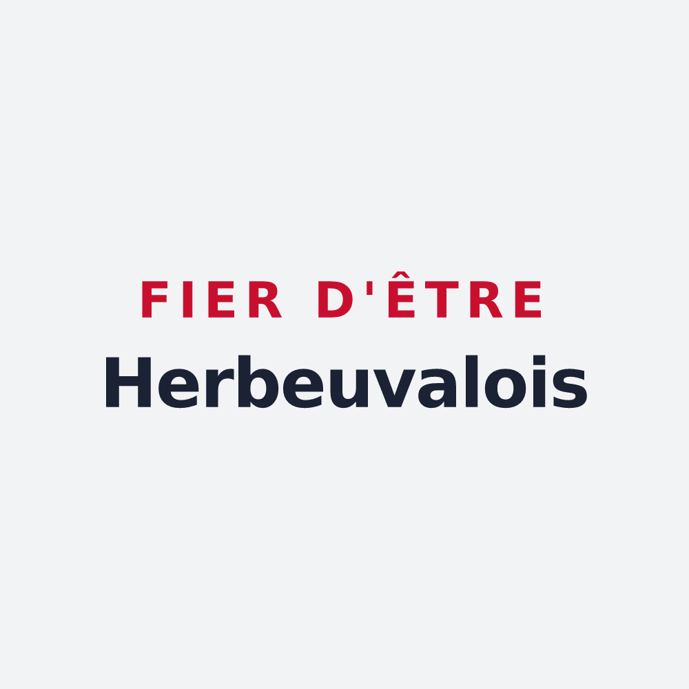 Poster « Fier d'être Herbeuvalois » — design pour Herbeuval