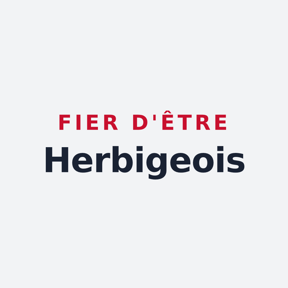 Poster « Fier d'être Herbigeois » — design pour Herbeys