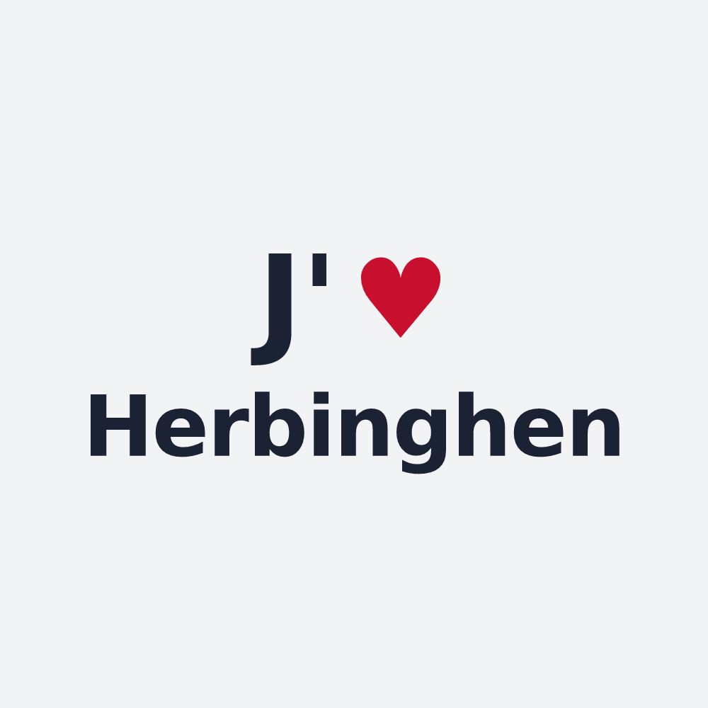 Poster personnalisé Herbinghen — design J'aime Herbinghen