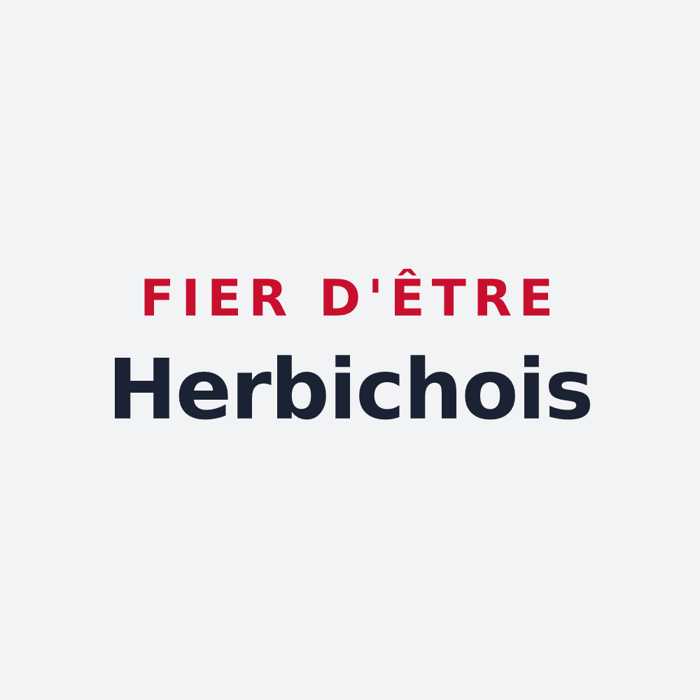 Poster « Fier d'être Herbichois » — design pour Herbisse