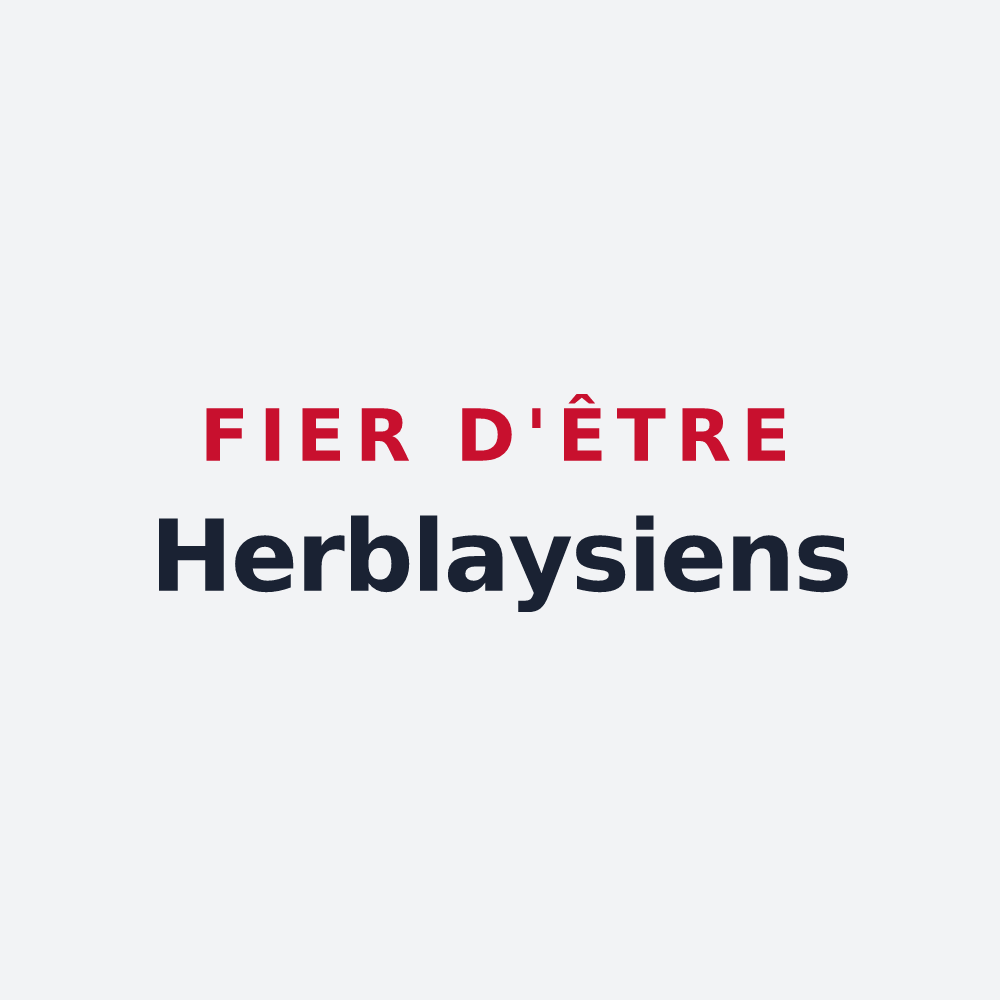 Poster « Fier d'être Herblaysiens » — design pour Herblay-sur-Seine