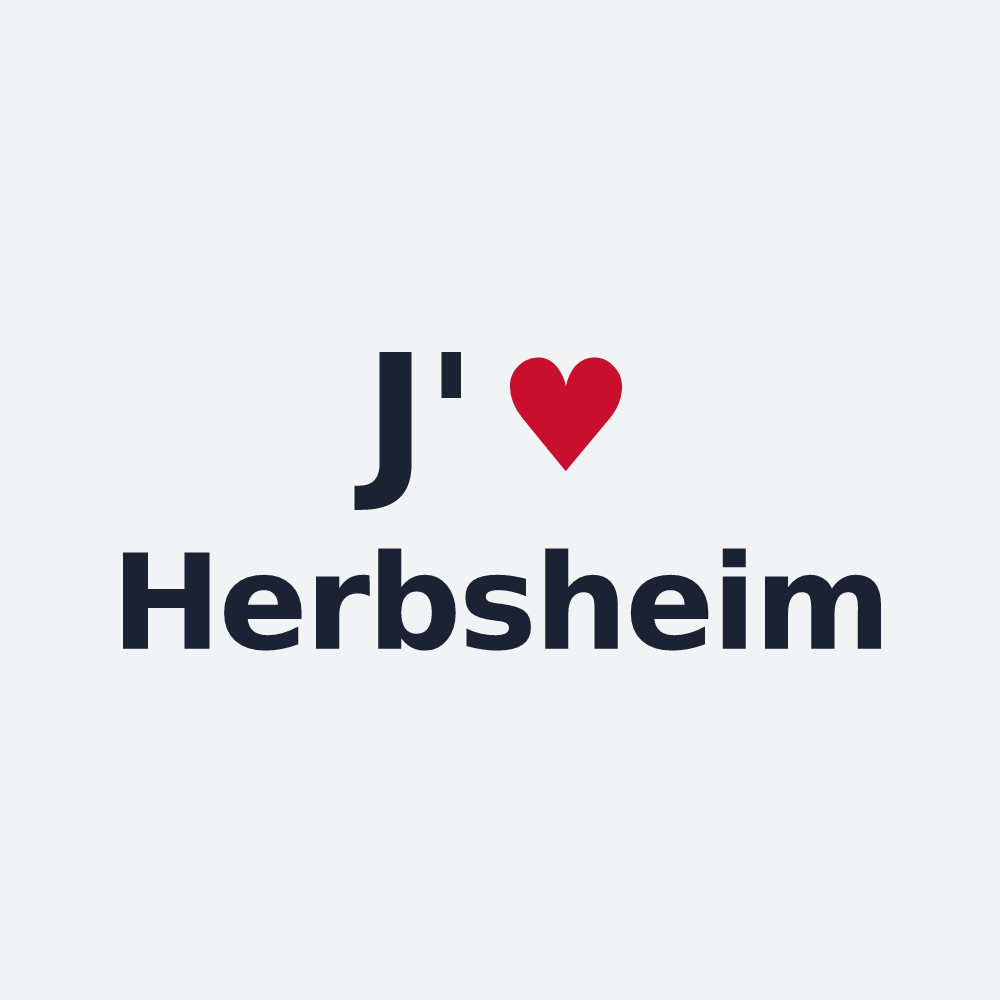 Poster personnalisé Herbsheim — design J'aime Herbsheim