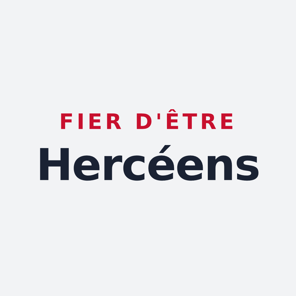 Poster « Fier d'être Hercéens » — design pour Hercé