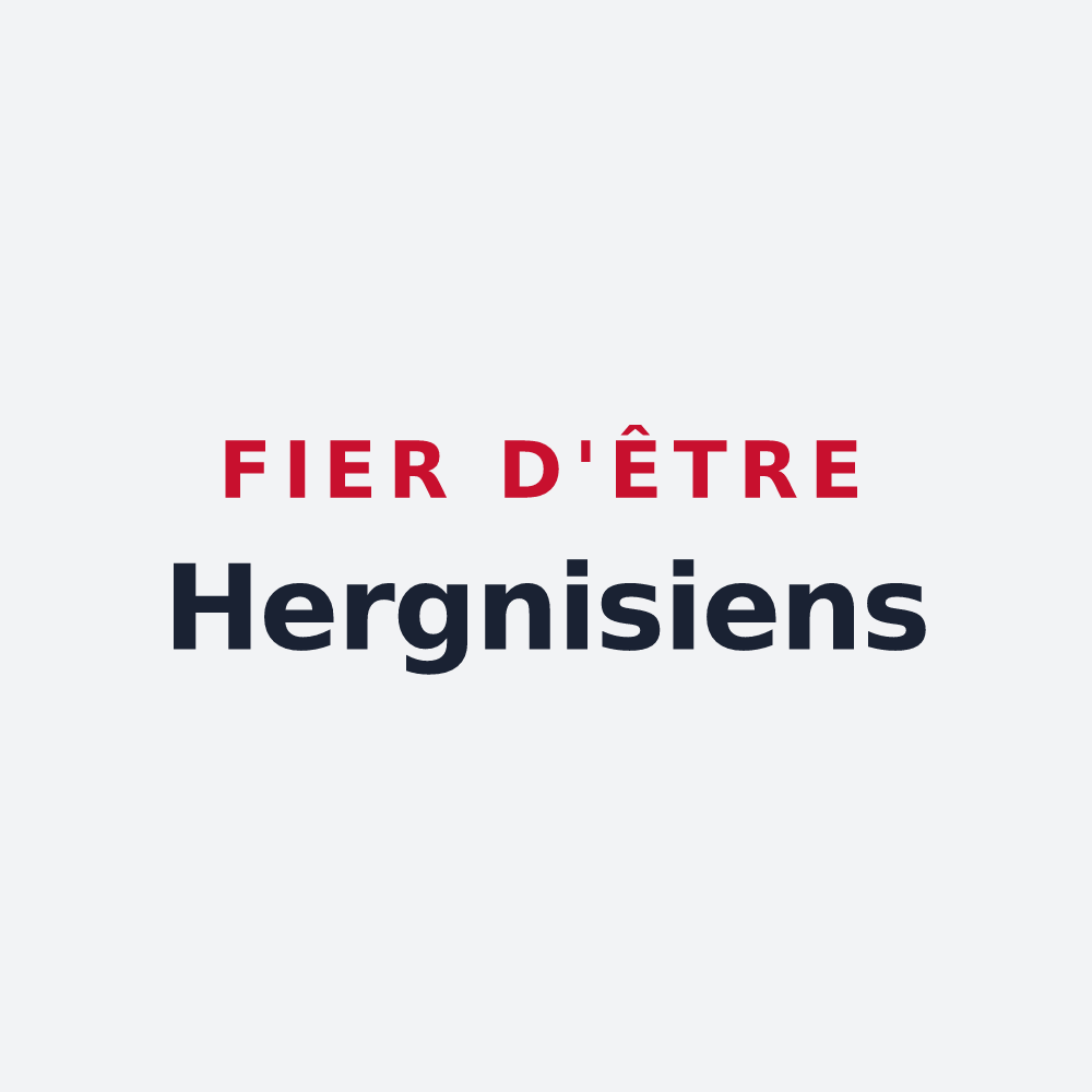 Poster « Fier d'être Hergnisiens » — design pour Hergnies